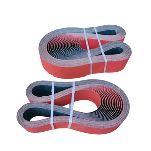 P36 50mm X 2100mm Ceramic Coated Abrasive Sanding Cloth Belts for Grinding Hard Materials