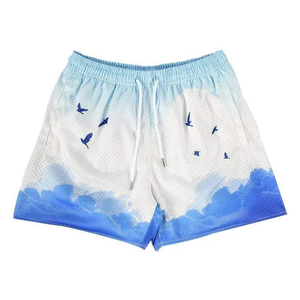 Shorts décontractés d'été pour enfants, trois couleurs, vente en gros d'usine, 100% polyester respirant, taille élastique, pour garçons et filles - Product Image 2