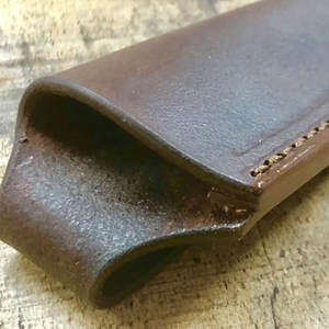 Étui à couteau en cuir de vachette de qualité supérieure, coutures robustes, boucle de ceinture, étui de transport pour usage extérieur, étui à couteau en cuir artisanal - Product Image 3