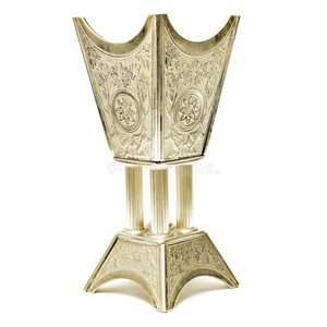 Quemador de Incienso de Lujo de Mármol y Metal Dorado con Tapa de Filigrana, Soporte de Incienso Árabe Oud Premium para Hotel y Vestíbulo - Product Image 6