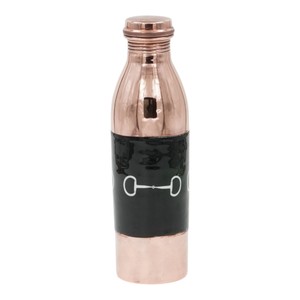 <b>Copper</b> Water <b>Bottle</b> Horseshoe Design Screw-On Lid Reusable Travel <b>Bottle</b> Minimalist Style For Adults Certified New <b>Copper</b> <b>Bottle</b> - Product Image 4