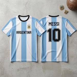 เสื้อฟุตบอลลายทางคลาสสิกสำหรับการแข่งขันทีมและผู้สนับสนุน - Product Image 4
