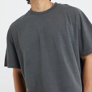 เสื้อยืดโอเวอร์ไซส์ผู้ชายผ้าฝ้ายถักคุณภาพพรีเมียมขายส่ง แฟชั่นฤดูร้อน ปรับแต่งได้ ระบายอากาศดี เป็นมิตรกับสิ่งแวดล้อม - Product Image 6