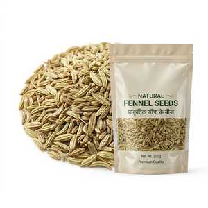 Premium Fenchelsamen, ganze getrocknete natürliche indische Fenchelsamen, Exportqualität, frisches aromatisches Gewürz für Lebensmittelgewürze, Großhandel - Product Image 1