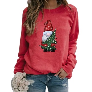 Pull décontracté à manches longues pour femmes sweat hiver vêtements confortables bonhomme de neige flocon de neige imprimé noël grande taille - Product Image 1