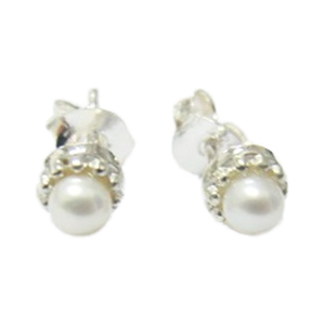 Boucles d'oreilles en argent 925 avec perle, design de bijoux, vente en gros, usine en Thaïlande - Product Image 1