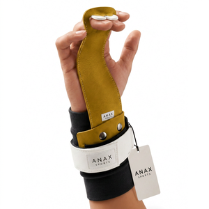 Agarre de Barra Asimétrico de Cuero Premium, Cómodo, de Alto Rendimiento, Antideslizante, Transpirable, Ligero, Unisex, para Entrenamiento en Gimnasio - Product Image 5