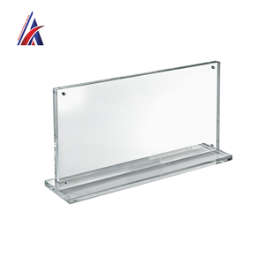 Good Manufacturer Clear <b>Acrylic</b> Magnetic T Stand 100x50x50mm <b>Block</b> Sign <b>Block</b> Price Tag Ticket Holder Display OEM Best Supplier - Product Image 4