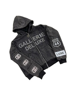 Sudadera con Capucha Personalizada con Pedrería, 500 g/m², Gruesa, para Hombre, Estilo Urbano, Felpa Francesa, Lavado Ácido, Logotipo OEM - Product Image 1