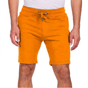 <b>Men's</b> Solid <b>Red</b> Knitted Bermuda <b>Shorts</b> Mid Waist Drawstring Casual Comfortable Breathable Cotton <b>Shorts</b> - Product Image 4
