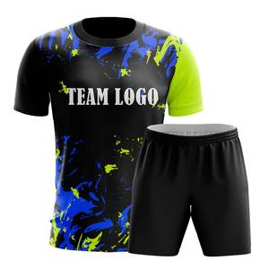 ชุดยูนิฟอร์มฟุตซอลแบบพรีเมียมสั่งทำพิเศษ เสื้อเจอร์ซีย์และกางเกงขาสั้นระบายอากาศได้ดี สำหรับทีมฟุตซอลมืออาชีพในร่ม - Product Image 1