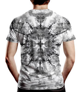 T-shirt graphique tête de mort craquelée noir et blanc 100% coton, audacieux et affirmé - Product Image 3