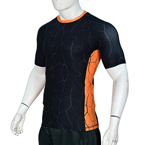 Camiseta de Compresión de Manga Corta Personalizada para Hombre, con Estampado Sublimado, para MMA, BJJ, Grappling, Gimnasio, Entrenamiento, Venta al Por Mayor - Product Image 4