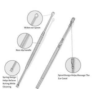 Precision Complete Ear Wax <b>Removal</b> Kit with Spiral and Spoon <b>Tools</b> Safe Gentle and Effective Ear Hygiene System for Family Use - Product Image 2