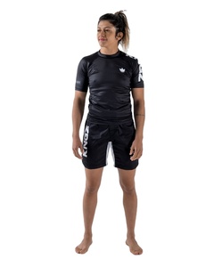 Protège-éruption BJJ à manches courtes personnalisé pour hommes MMA Surf Compression Jiu Jitsu Rashguard Top fabriqué au Pakistan - Product Image 1