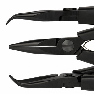 Alicates de Punta Curva ZETOMED PRO, Seguros para ESD, de Acero Inoxidable, con Mango de Plástico, 130 mm, Punta Fina, Ligeros, para Joyería - Product Image 2