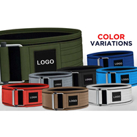 Ceinture de musculation réglable autobloquante Gym Well Sport, ceinture de soutien lombaire en nylon, ceinture d'entraînement pour la musculation, unisexe