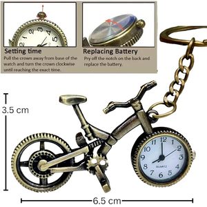 Custom Polished Modern Antique Brass Keychain with Quartz Clock Gold-Plated Metal Craft Carved Collectible Decor - Product Image 5