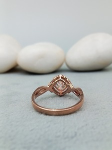 Anillo de Compromiso y Boda Personalizado de Plata de Ley 925 con Corte Ovalado, Certificado por GIA, Diamante VVS, 100% Moderno, para Mujer - Product Image 2