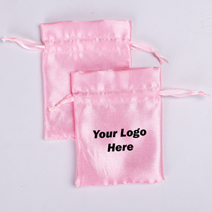 Handcrafted Soft Silk-Cotton <b>Pouch</b> Satin <b>Drawstring</b> Small Bag With Custom Logo For Wedding Favors And Branding - Product Image 6