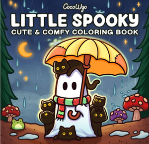 Little Spooky : Livre de coloriage pour adultes et adolescents avec de mignonnes créatures effrayantes dans un ambiance hygge douillette (Vente en gros) - Product Image 1