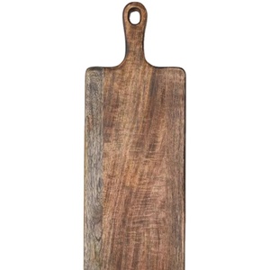 Tabla de servir de madera de mango Premium con asa Bandeja de corte de madera larga para queso Frutas Aperitivos Plato decorativo - Product Image 1