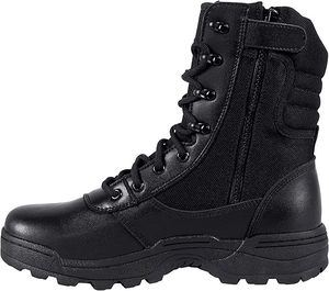 Botas de trabajo resistentes para hombre con cremallera lateral, zapatos utilitarios resistentes para exteriores - Product Image 1