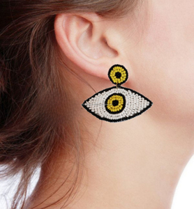 ต่างหูปักลูกปัดรูปทรงตาแบบคลาสสิกคุณภาพสูงออกแบบได้ตามต้องการใช้ได้ทั้งชายและหญิงงานแต่งงานงานปาร์ตี้วันครบรอบแฟชั่น - Product Image 3