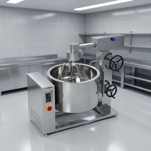 Olla de vapor con inducción y revestimiento giratorio Amicook 380V/440V, modelo eléctrico esencial para cocinar, distribución de calor, aluminio para cocinar - Product Image 1