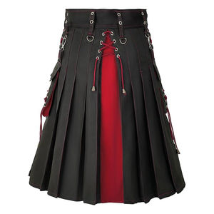 กิ๊ลท์สก็อตแลนด์สีดำแบบไฮบริดสำหรับผู้ชาย แฟชั่นสไตล์สก็อต ทำมือ งานฝีมือแบบดั้งเดิม กิ๊ลท์สั่งทำพิเศษ หลากหลายแบบดั้งเดิม - Product Image 5