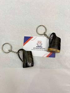 Llaveros hechos a mano con cuerno de búfalo 100% genuino para una auténtica sensación medieval, accesorios únicos para bolsas de bicicleta estilo vikingo. - Product Image 6