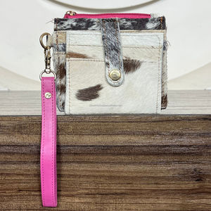 2026 New Collection Handcrafted Real Cowhide Leather Coin <b>Purse</b> With Wristlet Western Style ATM Card Holder Clutch for Multi Use - Product Image 4