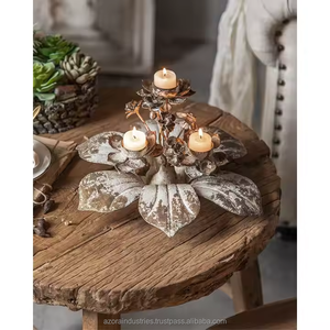 เชิงเทียนแบบอื่นๆที่ใส่เทียนทำจากเหล็กรูปทรงขวดเทียนแบบหรูหรา - Product Image 4