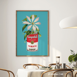 Holiday Wall Art, Vintage Tomato Can Poster Illustration, Retro Kitchen Wall Decor - Product Image 2