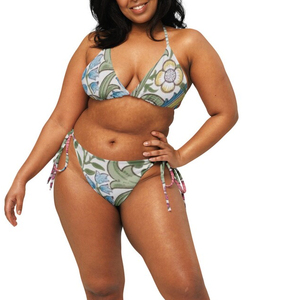 Custom Private Brand Floral Print Sexy <b>Bikini</b> Set Swimming Suit Reversible Brazilian Swimwear for Women - Product Image 5