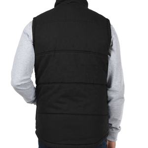 Chaleco de invierno personalizado al por mayor para hombre, ultraligero, acolchado con poliéster, transpirable, plegable, con cuello alto y tejido de estambre. - Product Image 2