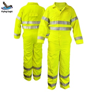 Combinaisons de travail respirantes, antistatiques, réfléchissantes, en coton, haute visibilité, vêtements de protection durables - Product Image 4