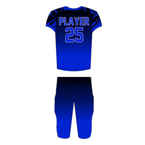 Uniformes de football américain pour hommes de qualité supérieure, designs personnalisés, impression numérique, ensemble d'uniformes d'équipe, logo brodé, 100% polyester - Product Image 6