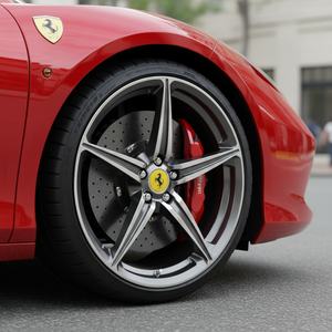 Ruedas de Aleación Scuderia Concept Flow Forming |   Rines Ligeros para Autos de Pasajeros, Listos para la Pista |   Ruedas Deportivas Escalonadas en Negro Brillante - Product Image 6