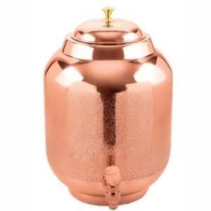 Elegant Copper <b>Water</b> Dispenser Drinking <b>Water</b> <b>Container</b> <b>with</b> <b>Tap</b> Suitable for Kitchen Dining Table and Hospitality Use - Product Image 1