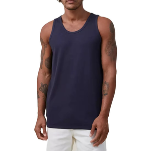 Camiseta Deportiva sin Mangas para Hombre, de Secado Rápido, de Poliéster, para Gimnasio, Entrenamiento, Proveedor al por Mayor - Product Image 1