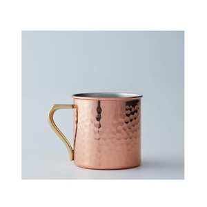 Modern Designer Pure Copper Hammered Moscow Mule <b>Mugs</b> With Brass Handle Perfect For Cocktails Beer And Iced Beverages - Product Image 3