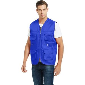 2025 ropa de trabajo de supermercado personalizada Chaleco de actividad voluntaria con estampado de transferencia de calor multibolsillo - Product Image 5