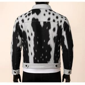 Chaqueta de Motocicleta de Cuero Vacuno Auténtico, Hecha a Mano, Transpirable, Impermeable, Resistente al Viento, Tejida, Ecológica, para Invierno - Product Image 2