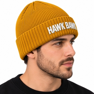 Gorro de Punto Acanalado Unisex, Ajuste Cómodo y Elástico, Diseño de Punto Acanalado, Estilo con Puño Doblado, Fácil de Usar Todos los Días, Esencial para Actividades al Aire Libre - Product Image 3
