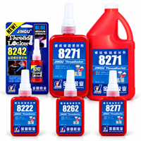 Adhésif liquide anaérobie à forte résistance JINGU Glitter 8271, colle à vis à haute intensité, frein-filet pour la construction, utilisation sur le métal