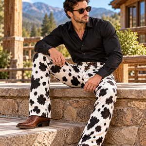 Pantalones de moda para hombre de cuero vacuno premium con pelo |   Pantalones de cuero de vaca para hombre para el comercio mayorista internacional - Product Image 5