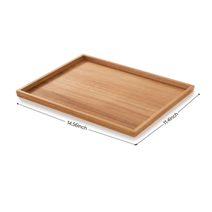 Plateaux rectangulaires décoratifs en bois d'acacia de qualité supérieure pour la vente en gros – Idéaux pour le salon, la chambre, l'entrée et la cuisine - Product Image 2