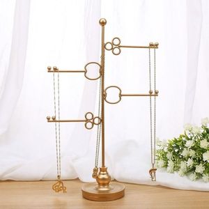 Designer Jewelry Organizer Rack Metal Display Stand for Earrings Necklace Holder with Base Tray for <b>Dressing</b> <b>Table</b> and Gift Use - Product Image 5