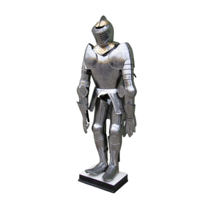 Traje de Armadura Medieval Completo Plateado, Disfraz de Caballero, Guerrero, Cruzado, para Halloween, para Hombre - Product Image 1